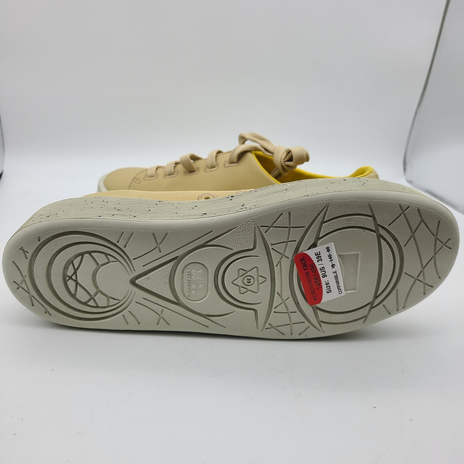 Camper womens comfort shoes Sneakers Courb lightweight fabric yellow sz 9 39 new