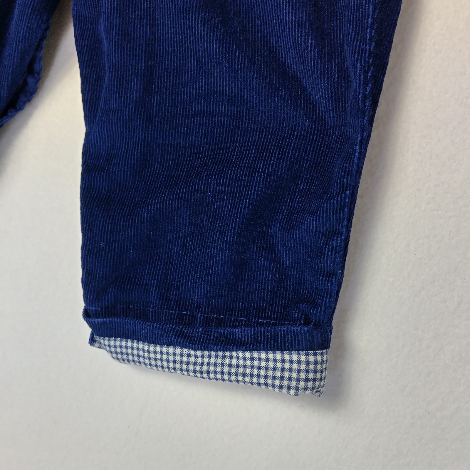 Vintage Overalls Blue Corduroy -12 Months- Snap Legs Farm Animals
