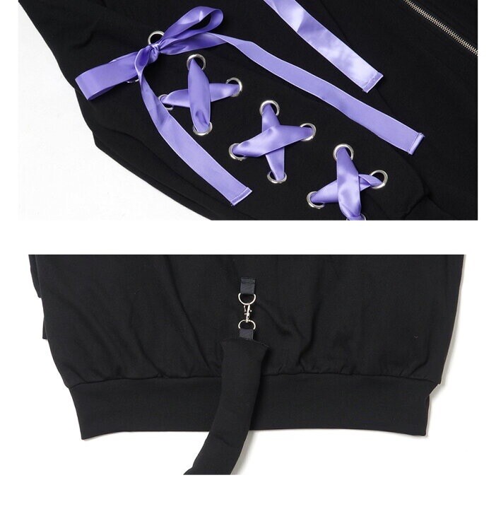 NWT Halloween Kuromi Free Size Jacket Lace Hoodie 4sell In Japan Only, US Seller