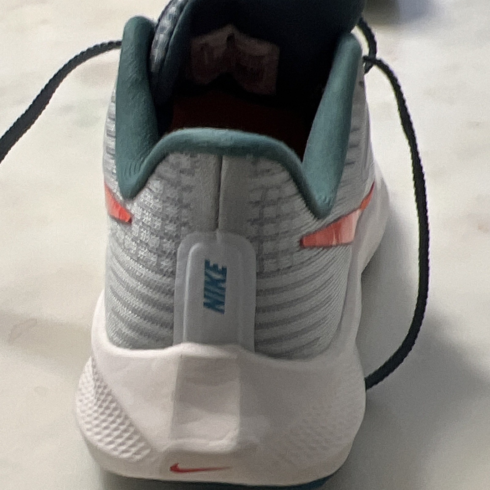 Nike Air Zoom Pegasus Unisex Kids Running Sneakers Gray/Orange 4Y EU36