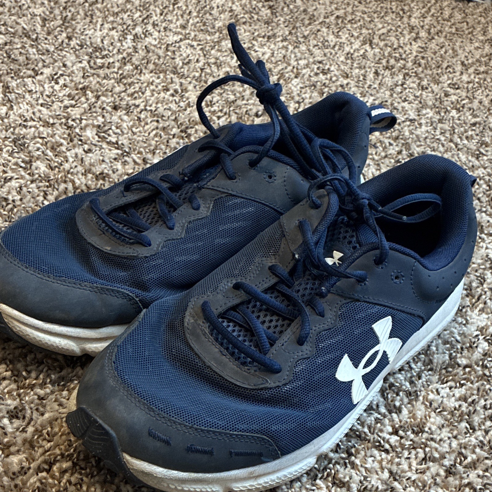 Under Armour Charged Assert 10 Academy Blue Mesh Sneaker 3026175-400