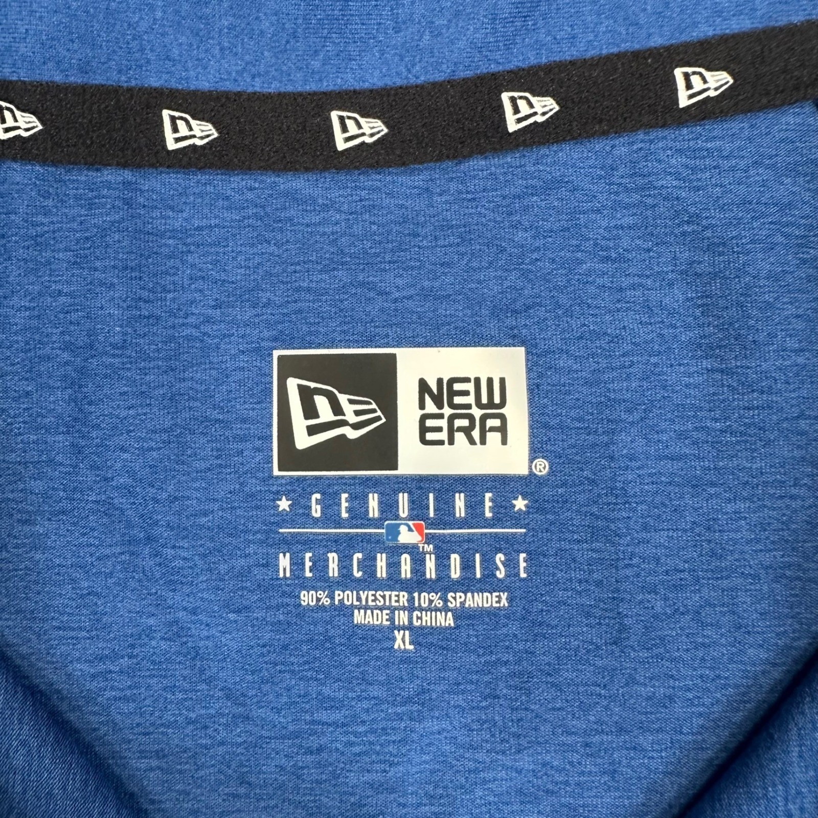 Kansas City Royals New Era 1/4 Zip Pullover Mens XL Blue MLB Sleeve Pocket