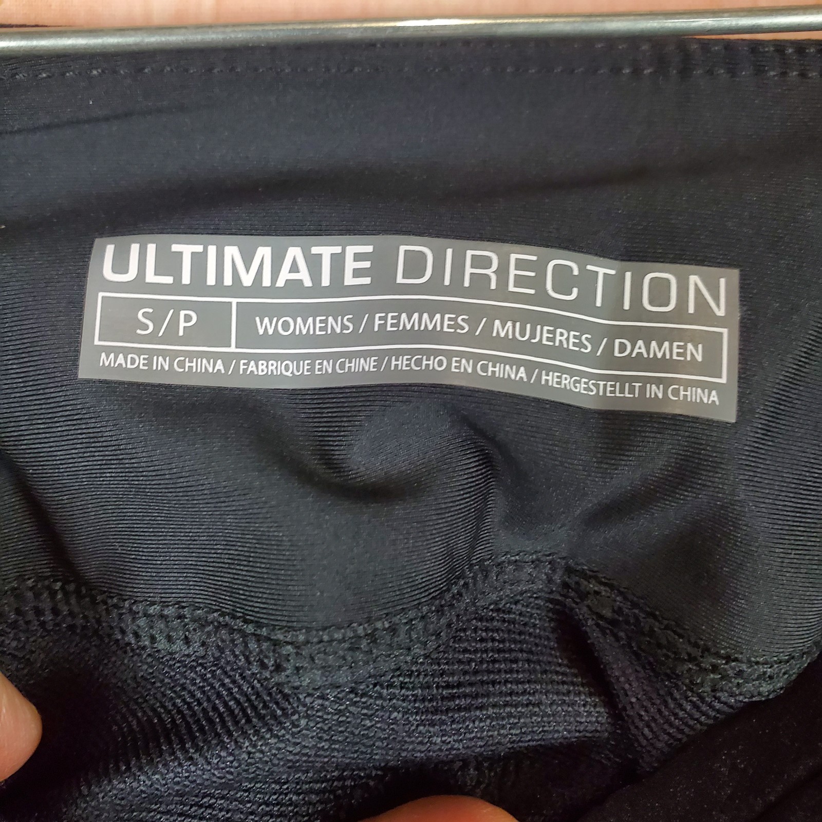 Ultimate Direction Duro Leggings Womens Small Black Logo Stretch Athletic Hiking