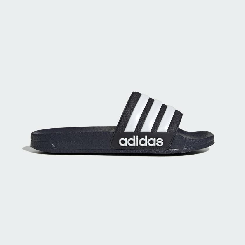 NWT ADIDAS GZ5920 MEN’S UNISEX ADILETTE SHOWER NAVY/WHITE SPORT SLIDE