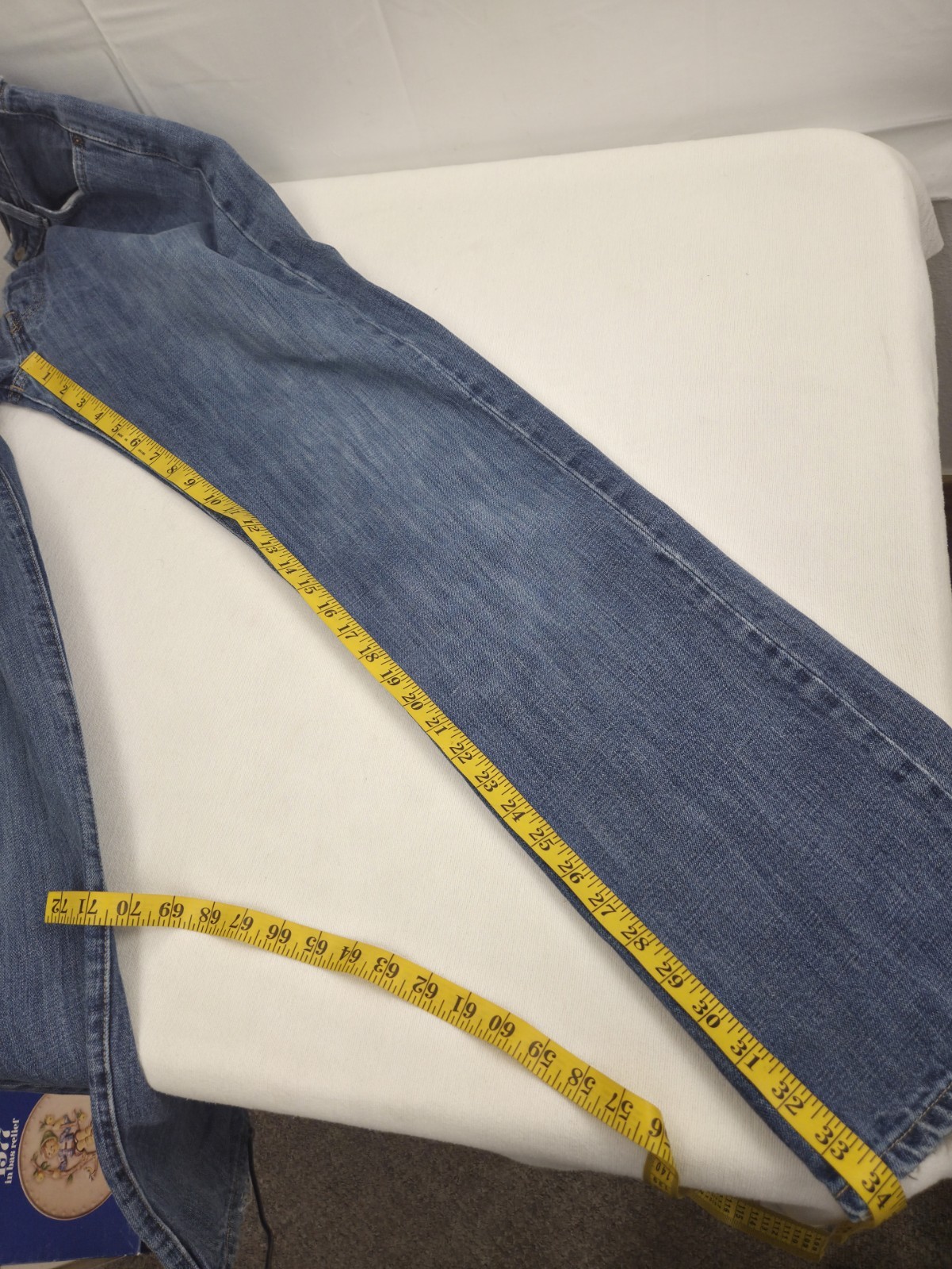 Levi’s 501 WPL-423 Straight Leg Button-Fly Men’s Cotton Denim Blue Jeans 36×34