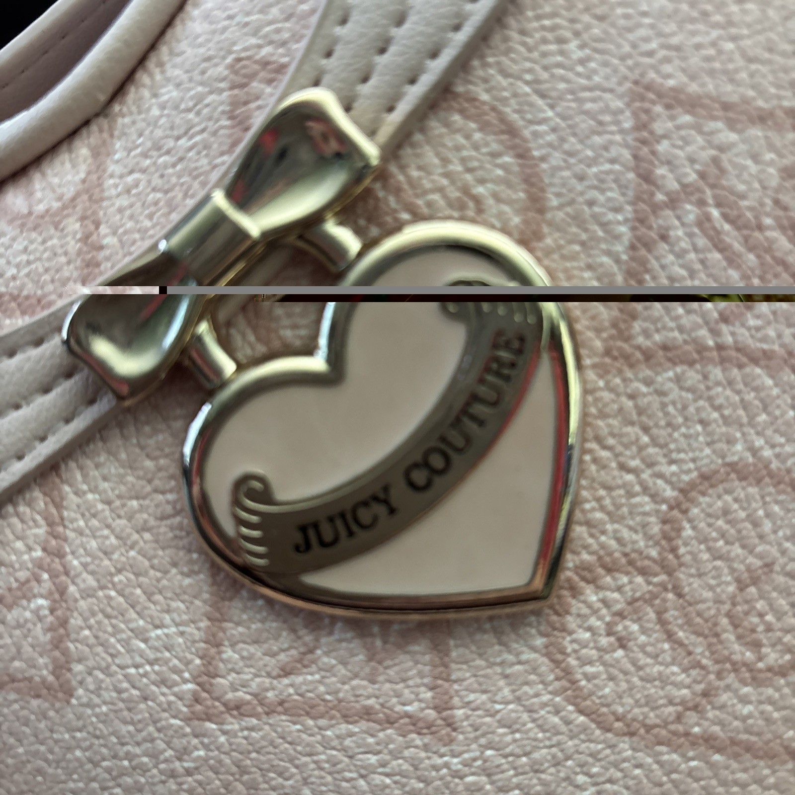 NWT Juicy Couture Pink Clay #2 Precious Moments Heart Crossbody MSRP $118