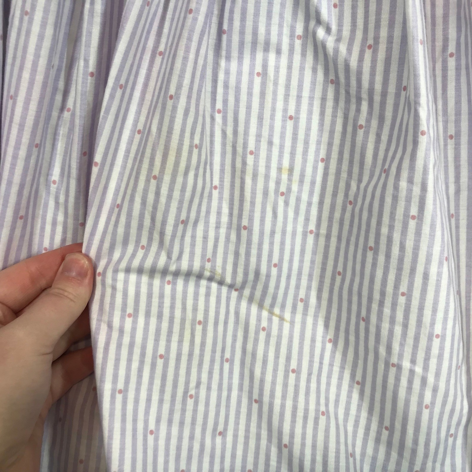 Homemade Kids Girls Vintage Pastel Striped Floral Dress