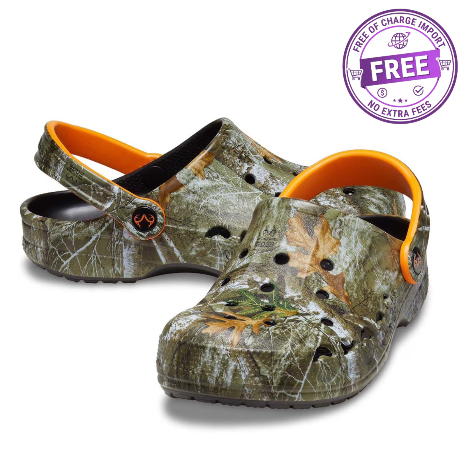 Crocs Adult Unisex Baya Clog Water-Resistant Comfort Color Realtree Size US