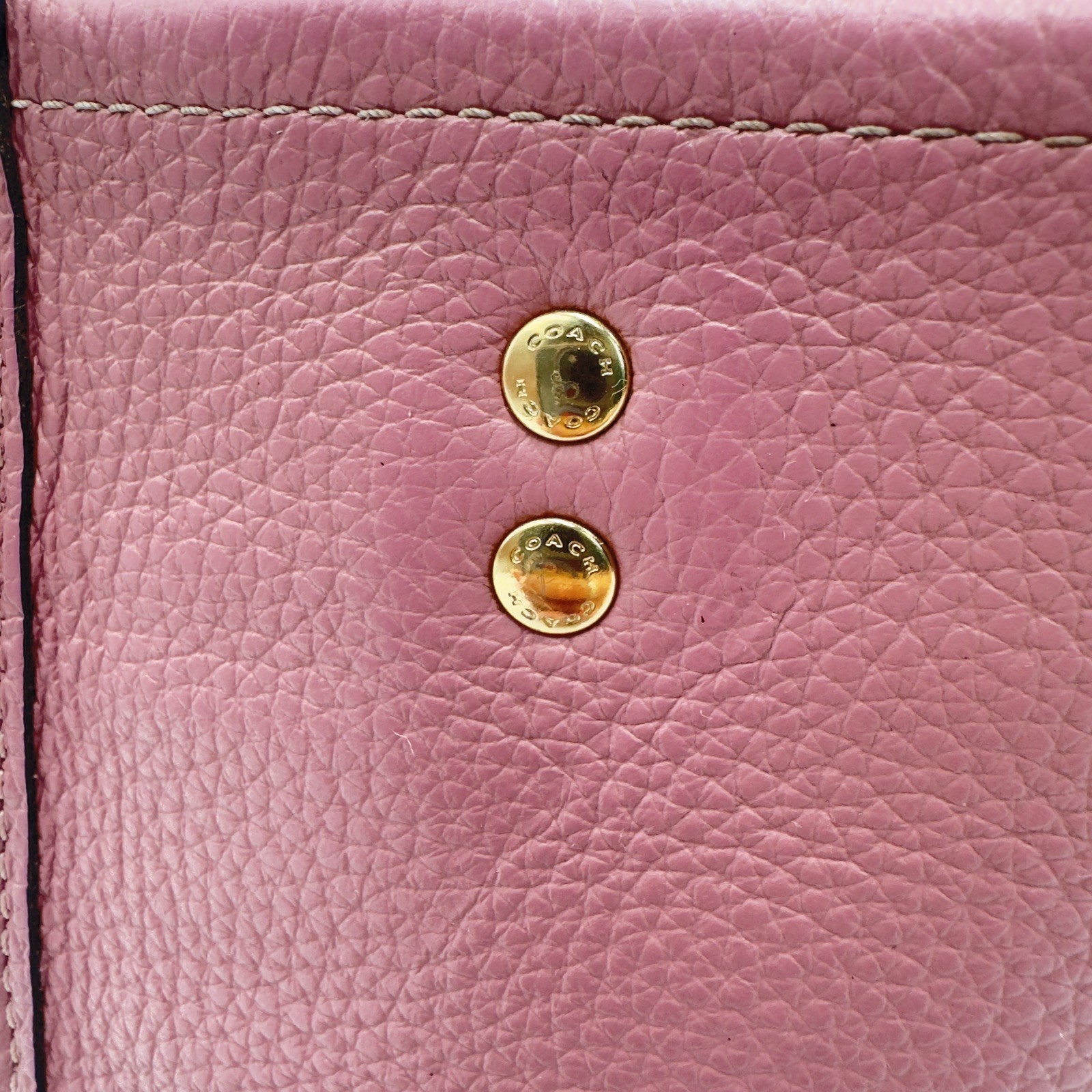 Coach Dempsey Tote 22 In True Pink Style C0971 Small Pebbled Leather bag