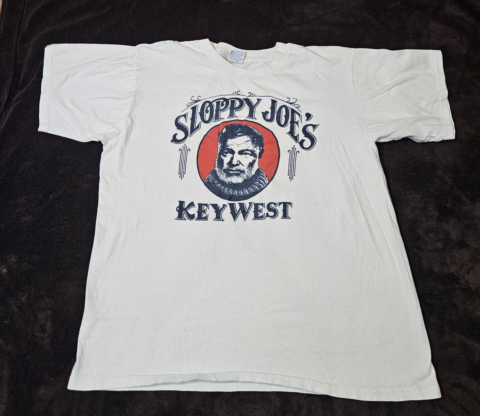 Sloppy Joe’s Key West Vintage 90’s T-Shirt Sz XL Cal Cru Tag Graphic Tee