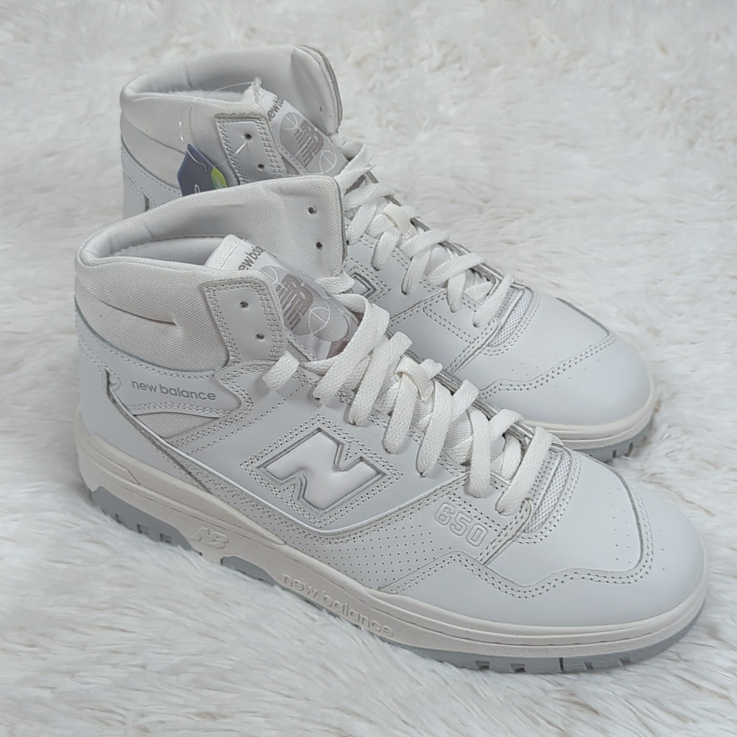 Men’s New Balance 650 High Top Basketball Ball Sneakers White Size 10.5 BB650RWW