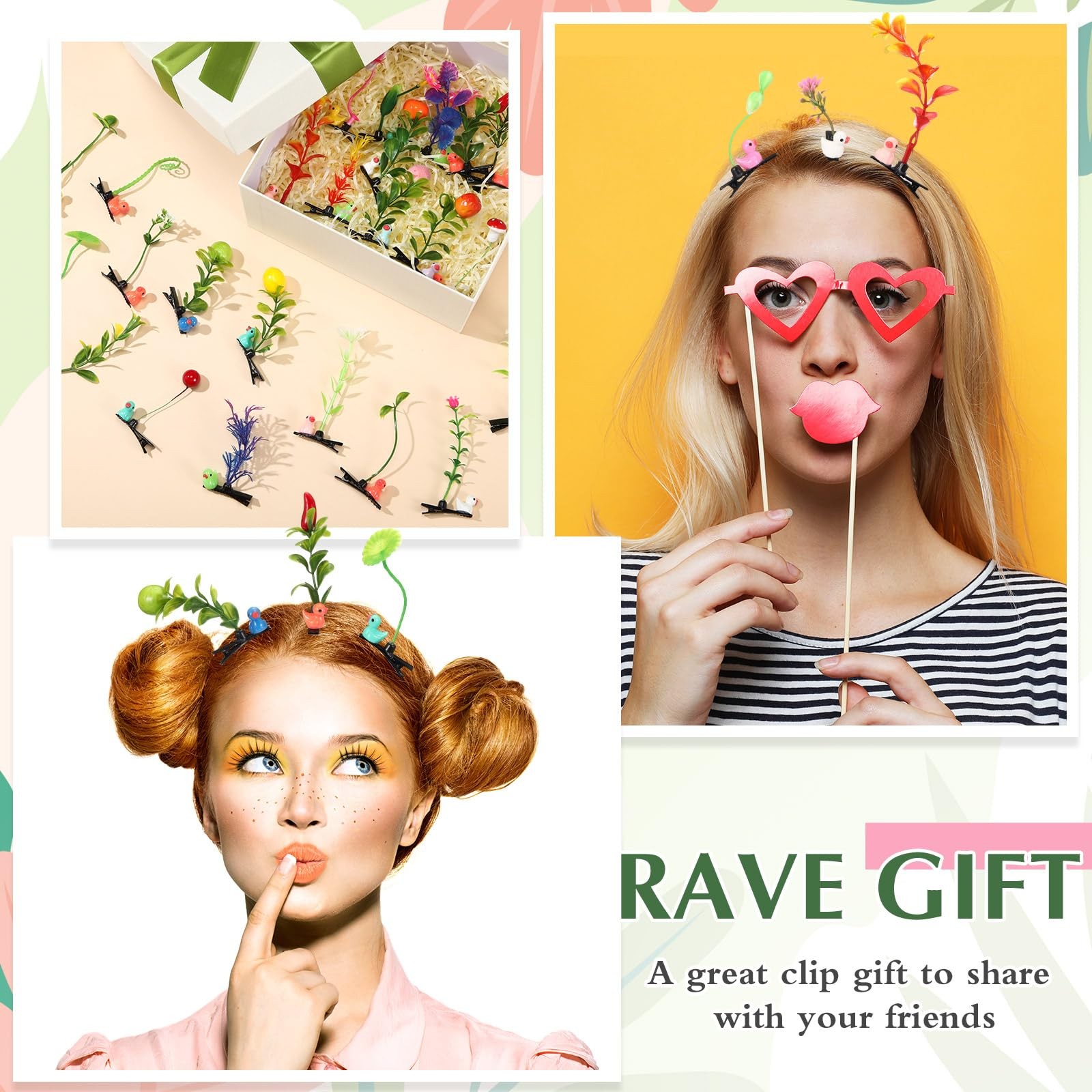 Tigeen 30 Pcs Rave Trinkets Festival Sprout 1 Count (Pack of 30), Multicolor