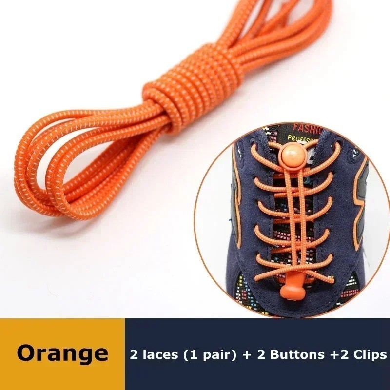 No Tie Elastic Lock Shoe Laces Rope Running Jogging Sneakers Trainer Shoelaces