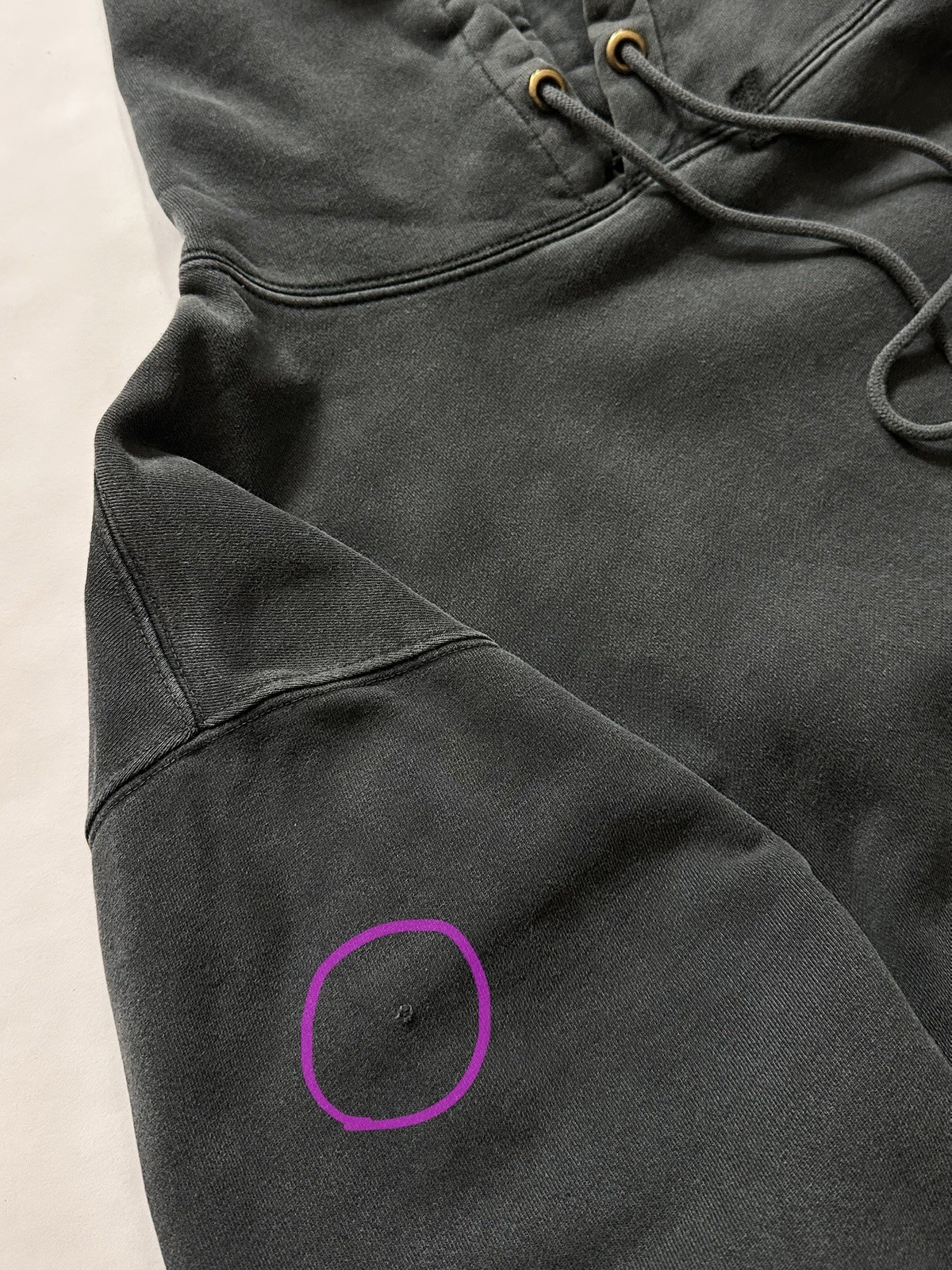 Gallery Dept Washed Black Charcoal Gray Hoodie Hype Streetwear Designer Men’s XL