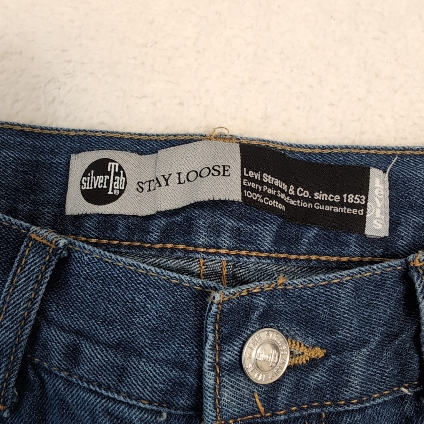 Levi’s Silvertab Jeans Womens 18 29×31(29″) Regular Blue Stay Loose Baggy Denim.