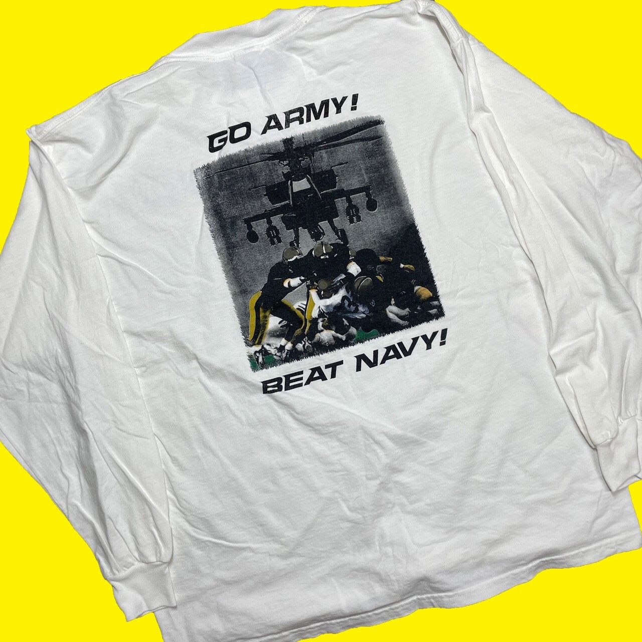 2000 Army vs Navy Football Baltimore Gameday Vintage White T-Shirt XL