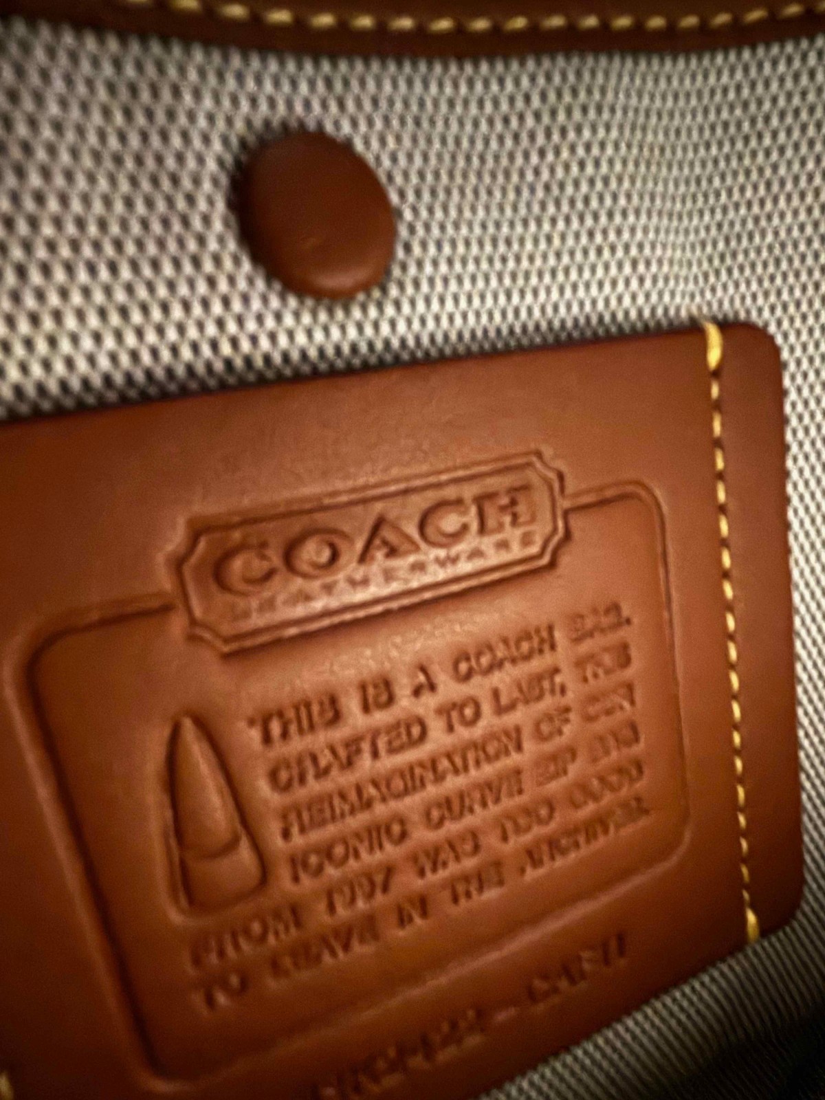 Coach Curve Zip Bag in Hunter Green