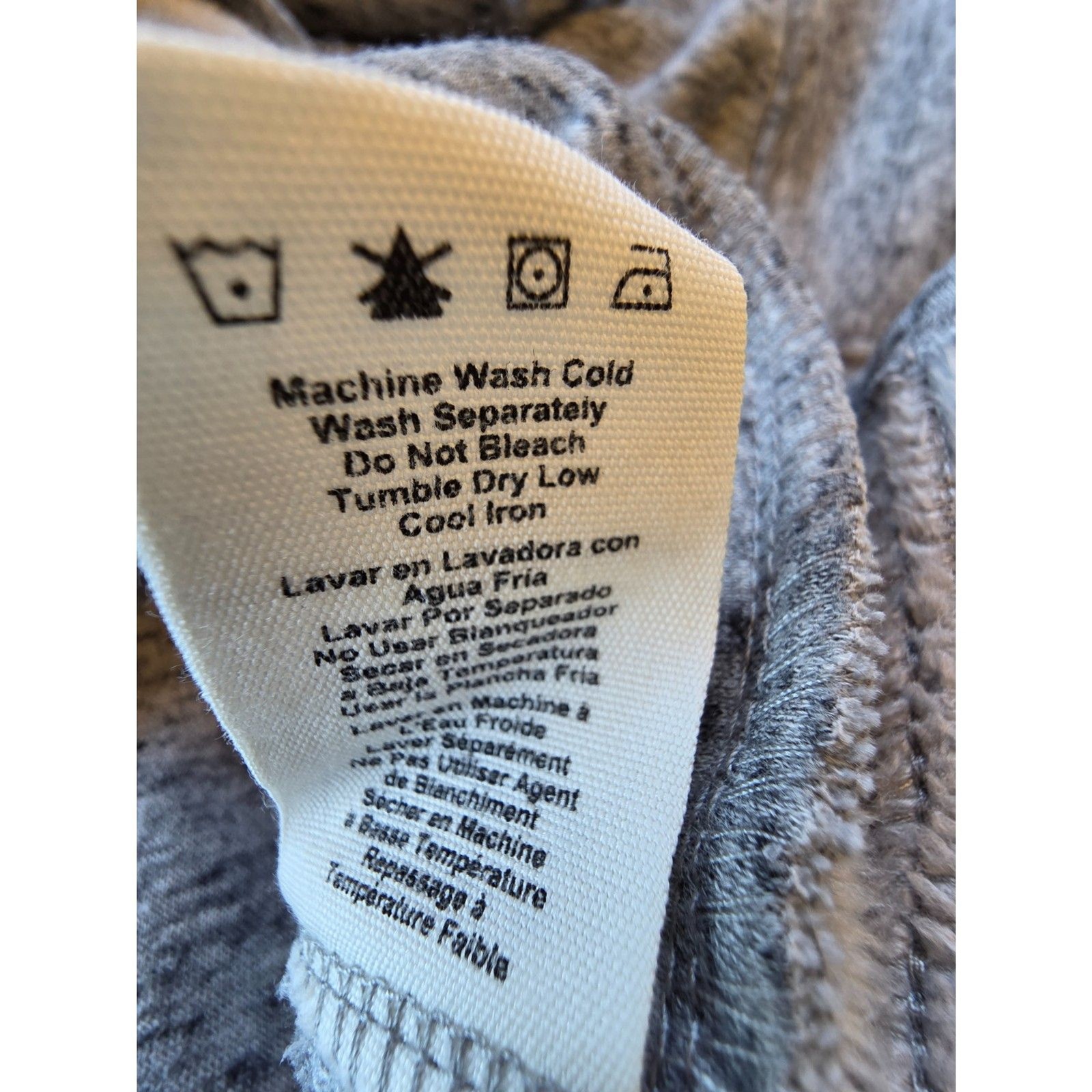 UGG Gray Cowl Neck Poncho Sweatshirt XL Cozy Fleece Athleisure Cape Top