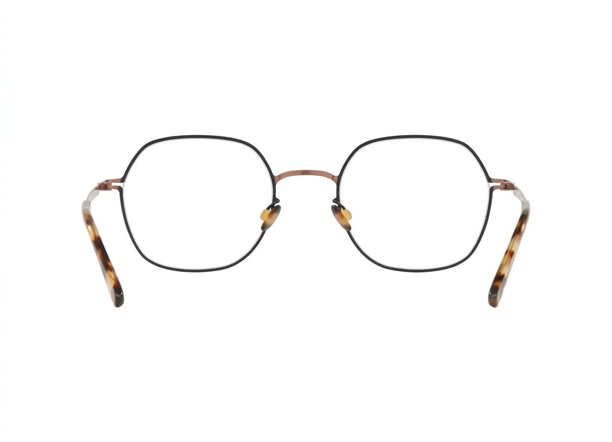 Mykita Kari Glasses Frames Shiny Copper Black 262 50-20mm Round Authentic