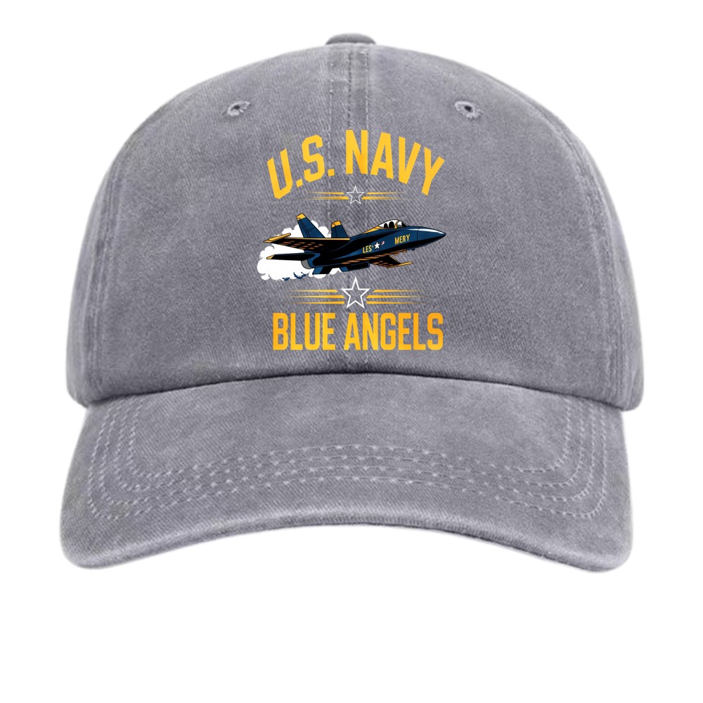 Patriotic Blue Angels US Navy Unisex Outdoor Cotton Dad Hat