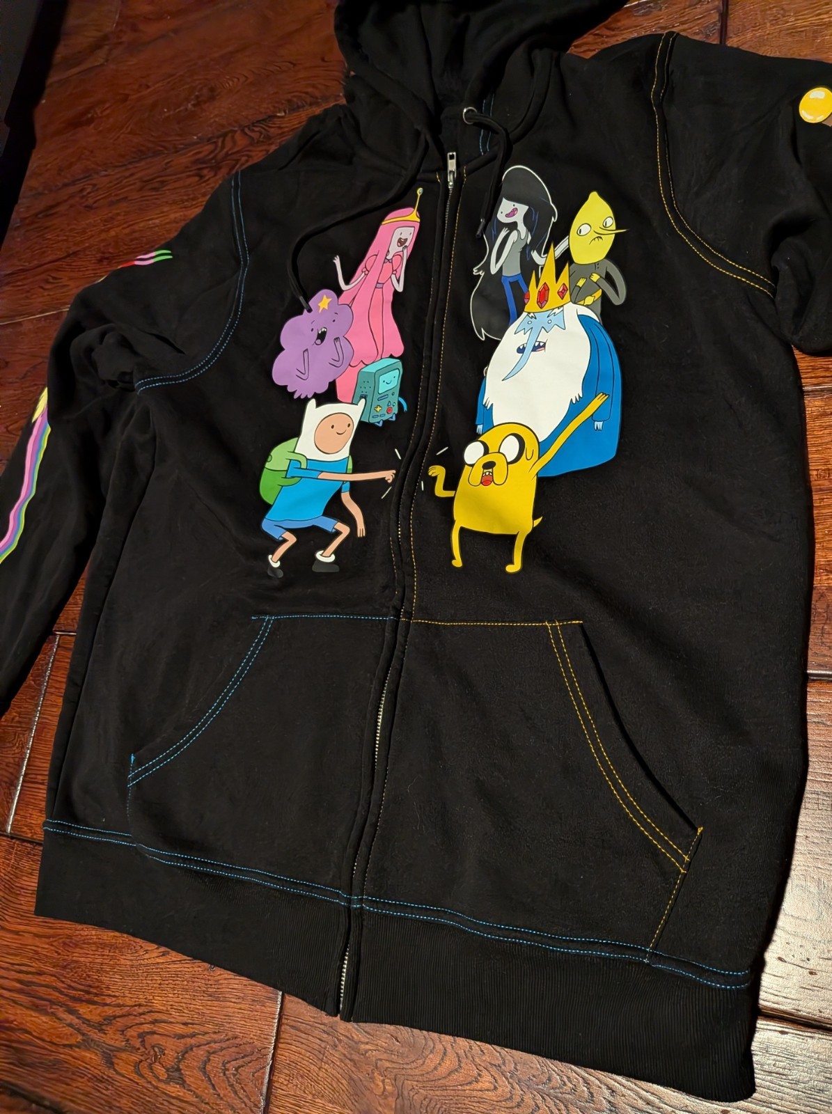 Adventure Time Cartoon Network Hot Topic Full Zip Hoodie Sweatshirt Men’s XL