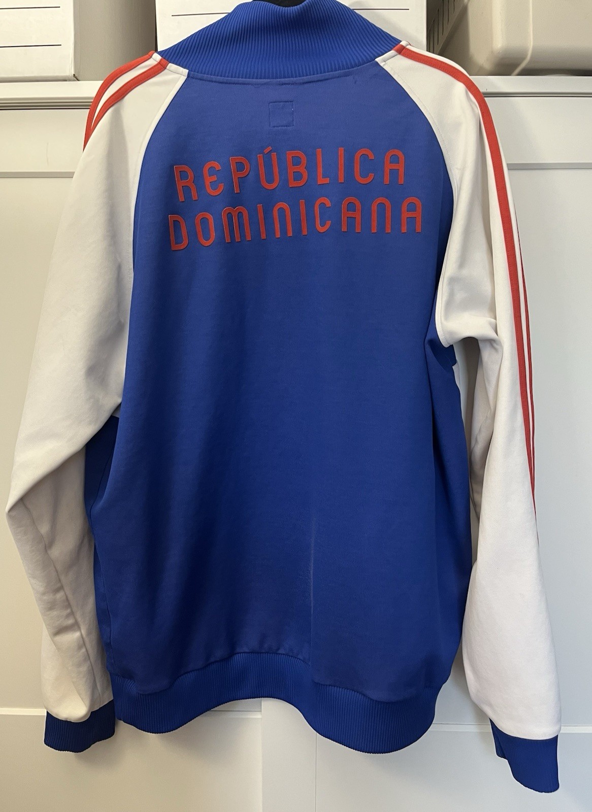 Adidas Originals Dominican Republic Jacket XXL soccer football flag Rare Read