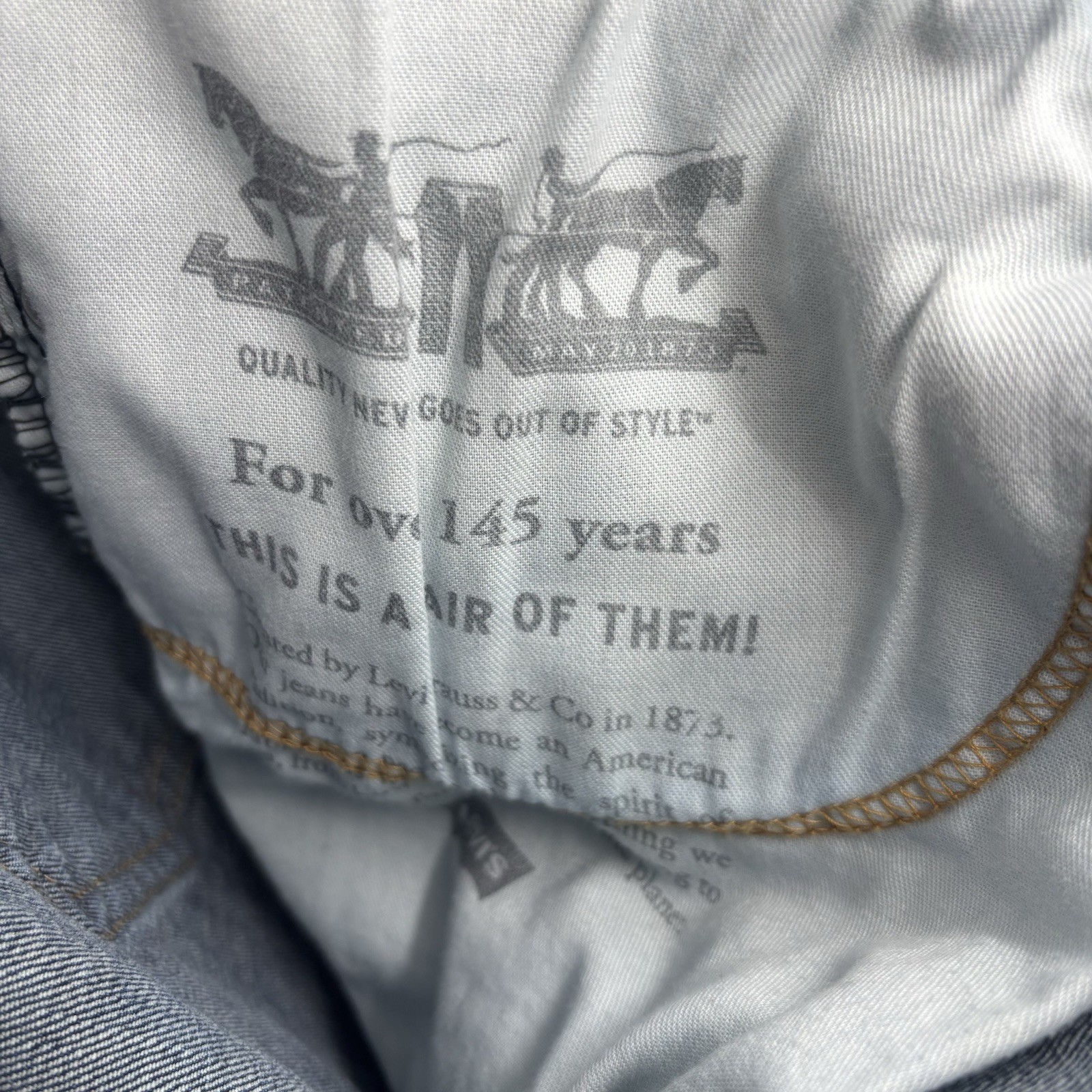 Levi 505 Jeans Men 40×30 Blue Stretch Denim Straight Leg Cowboy 90’s Logo USA
