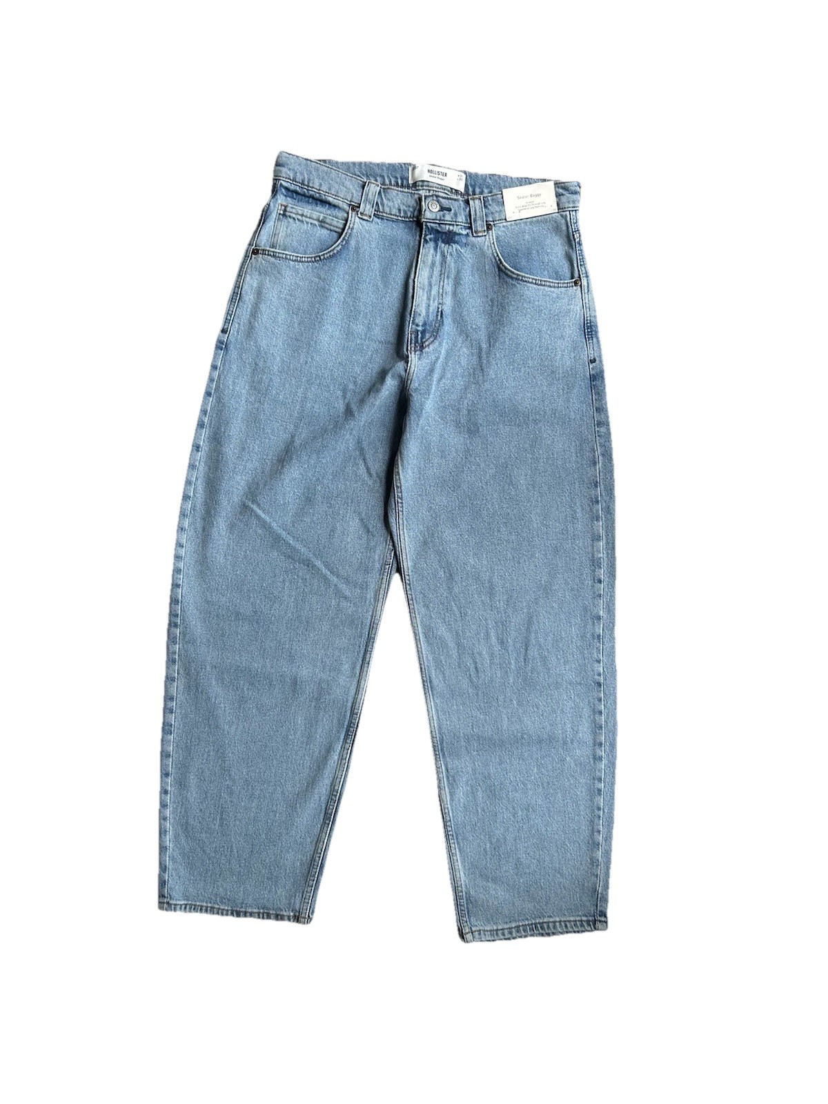 Hollister Skater Baggy Jeans NWT Light Wash Wide Leg Y2K Skate Denim W31 L30 Men