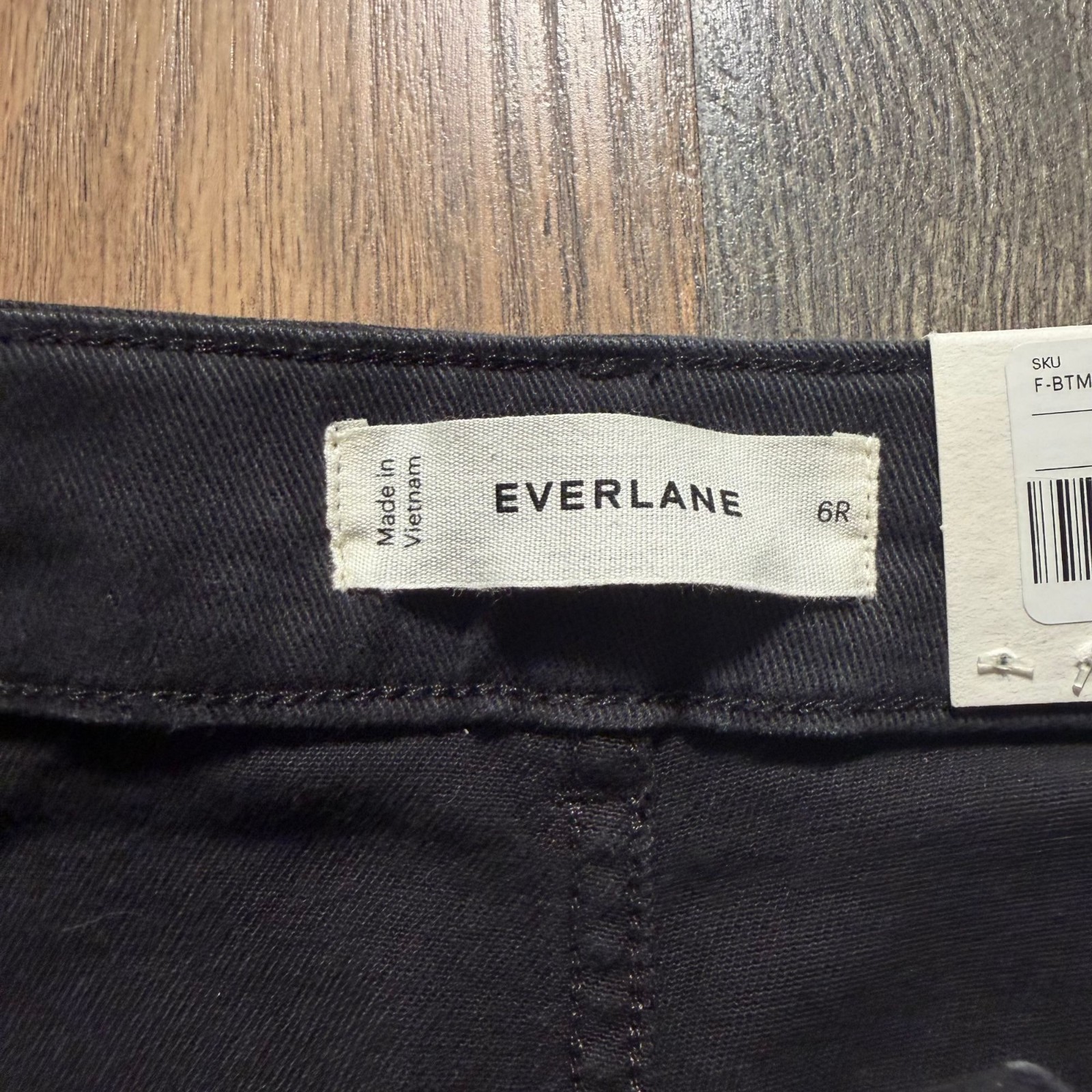 Everlane The Utility Wide Leg Pant Black Size 6R NWT