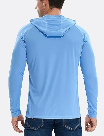 3 Pack Men’S Lightweight Pullover Hooded Tees – Long Sleeve Sweatshirts for Gym,