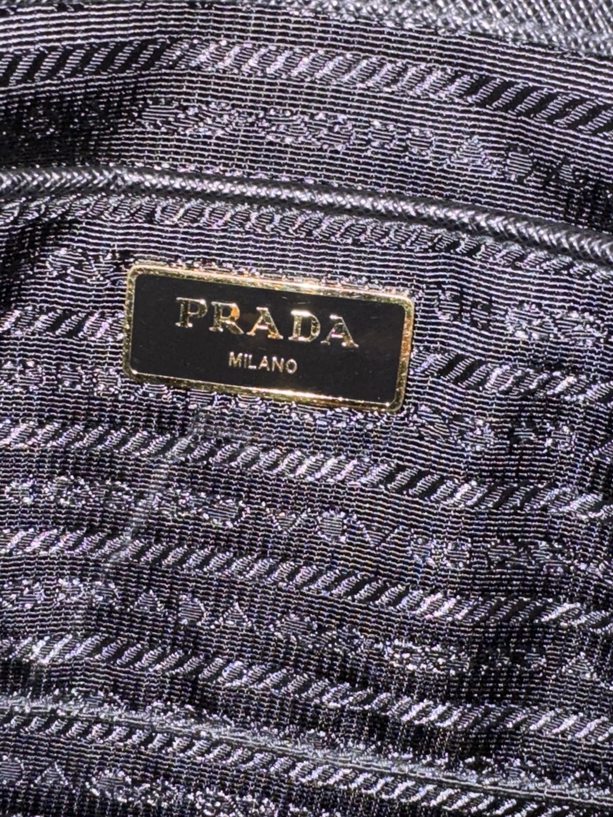 PRADA Black Saffiano Lux Leather Tote Bag BNI844