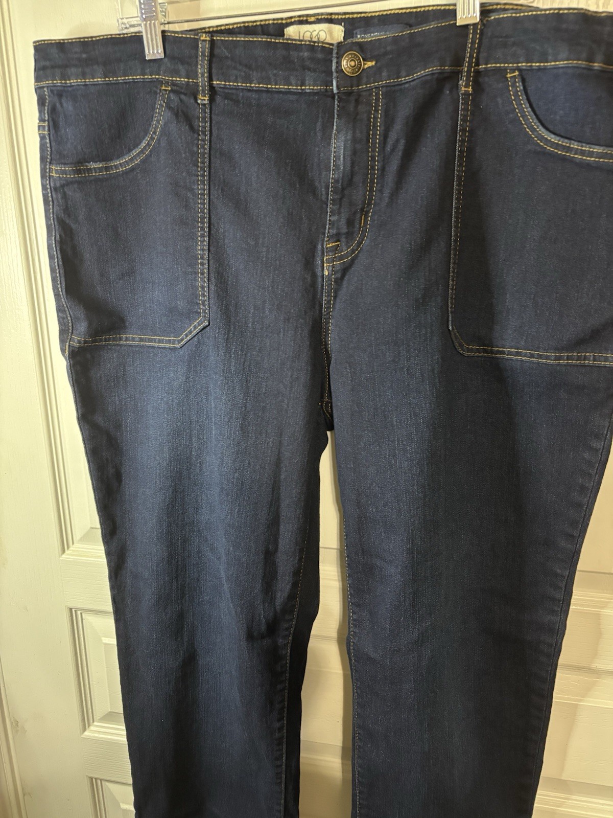 Lori Goldstein Boyfriend Blue Jeans Logo Size 20