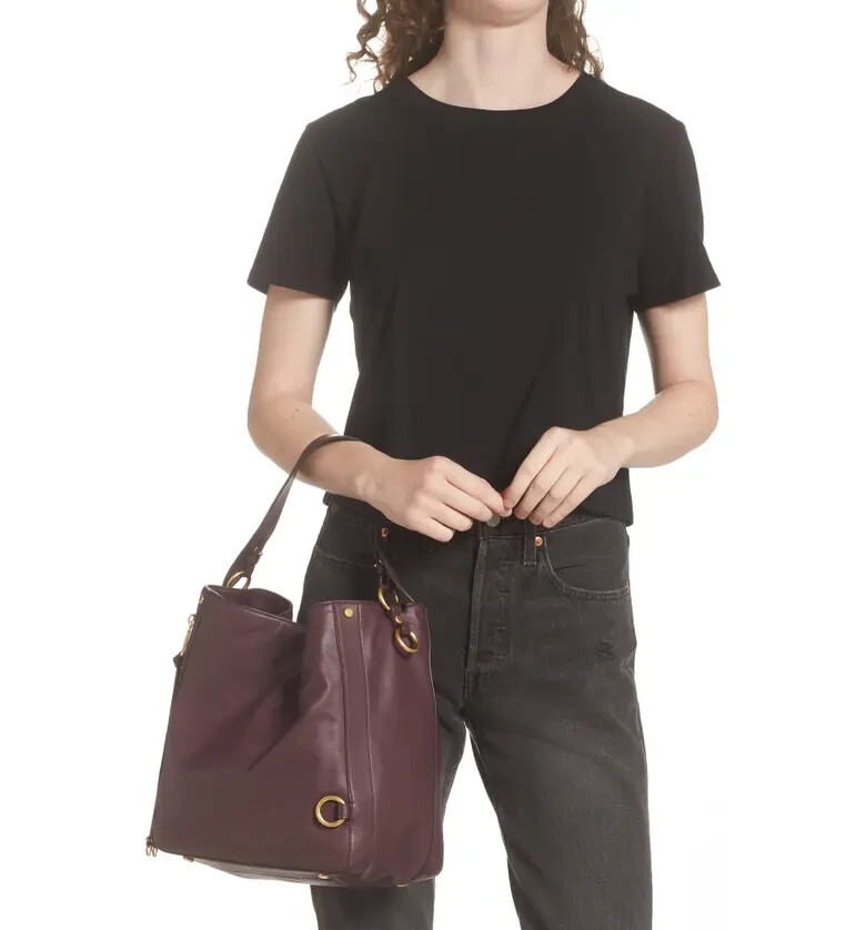 NWT Rebecca Minkoff MAB Leather Hobo Shoulder Crossbody Bag NAVY Suede AUTHENTIC