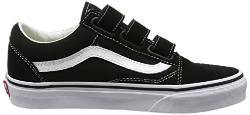 Vans Adult Unisex Old Skool V Shoes | (Suede/Canvas) Black/True White |