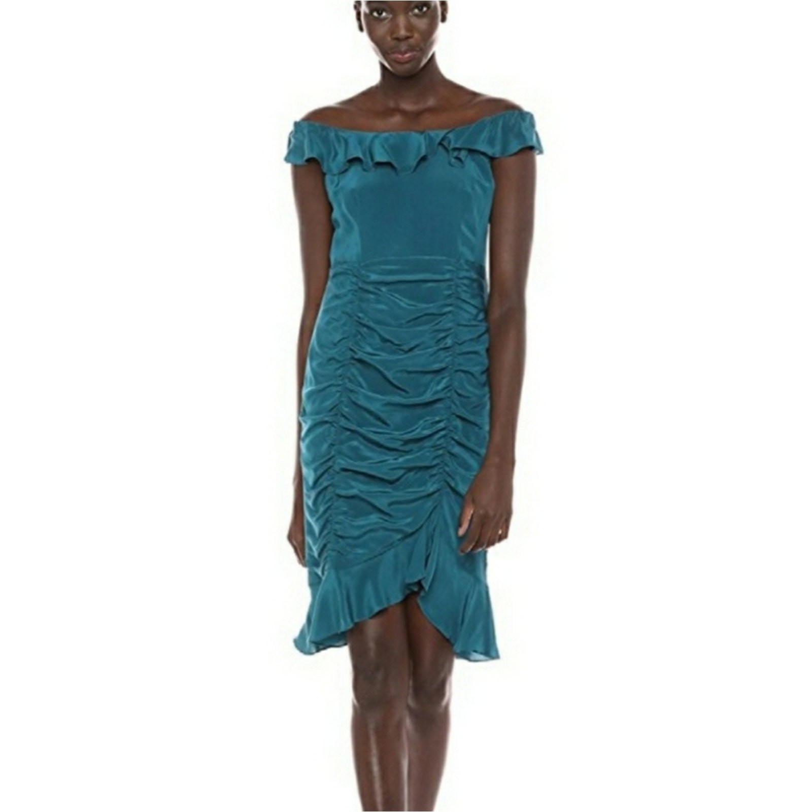 NEW Nanette Lepore Azure Sunset Silk Formal Party Cocktail Dress