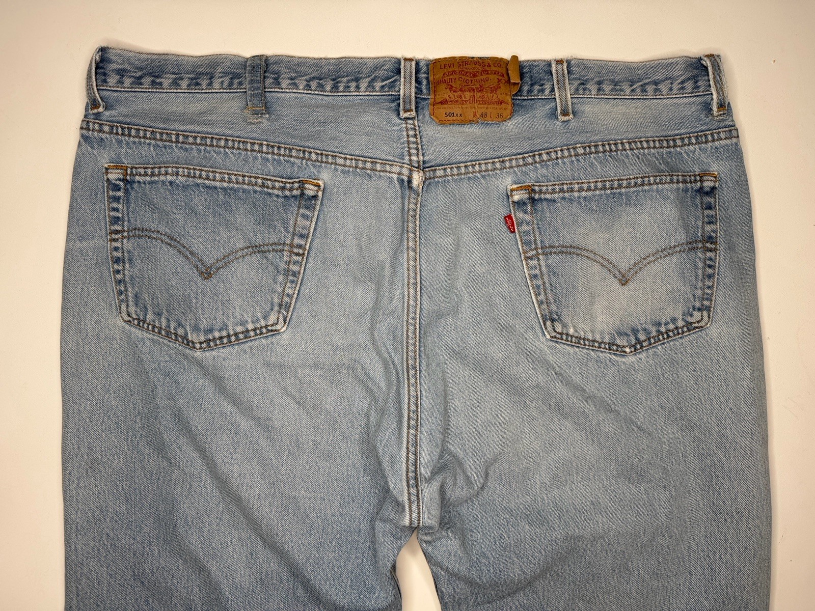 Vintage Levi’s 501 Straight Leg Made In USA Denim Jeans | 45 x 30*