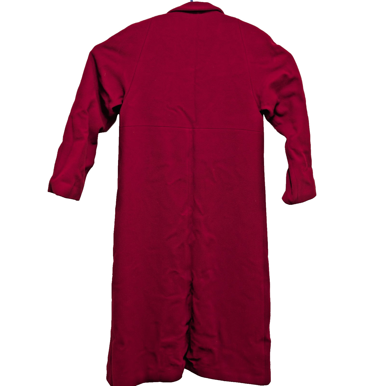 Talbots Wool Long Overcoat – Deep Red Women’s Size 4 90% wool 10% Cashmere
