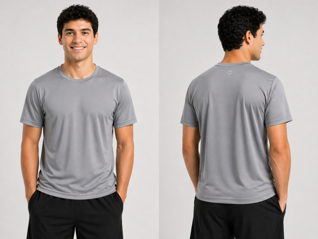 EVENPACE Mens Short Sleeve Dri-Fit Performance T-Shirt Moisture Wick Lightweight