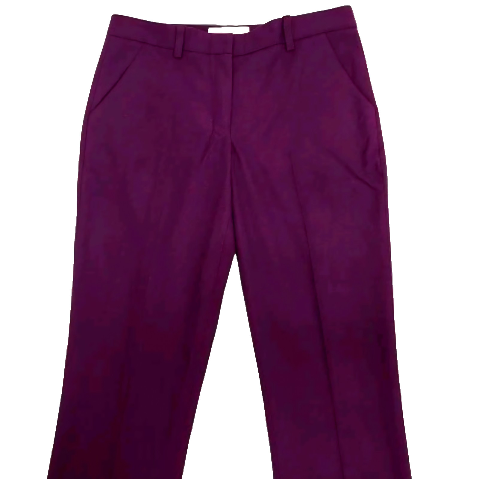 Robert Rodriguez Purple Twill Stretch Straight Leg Pants Women’s 2