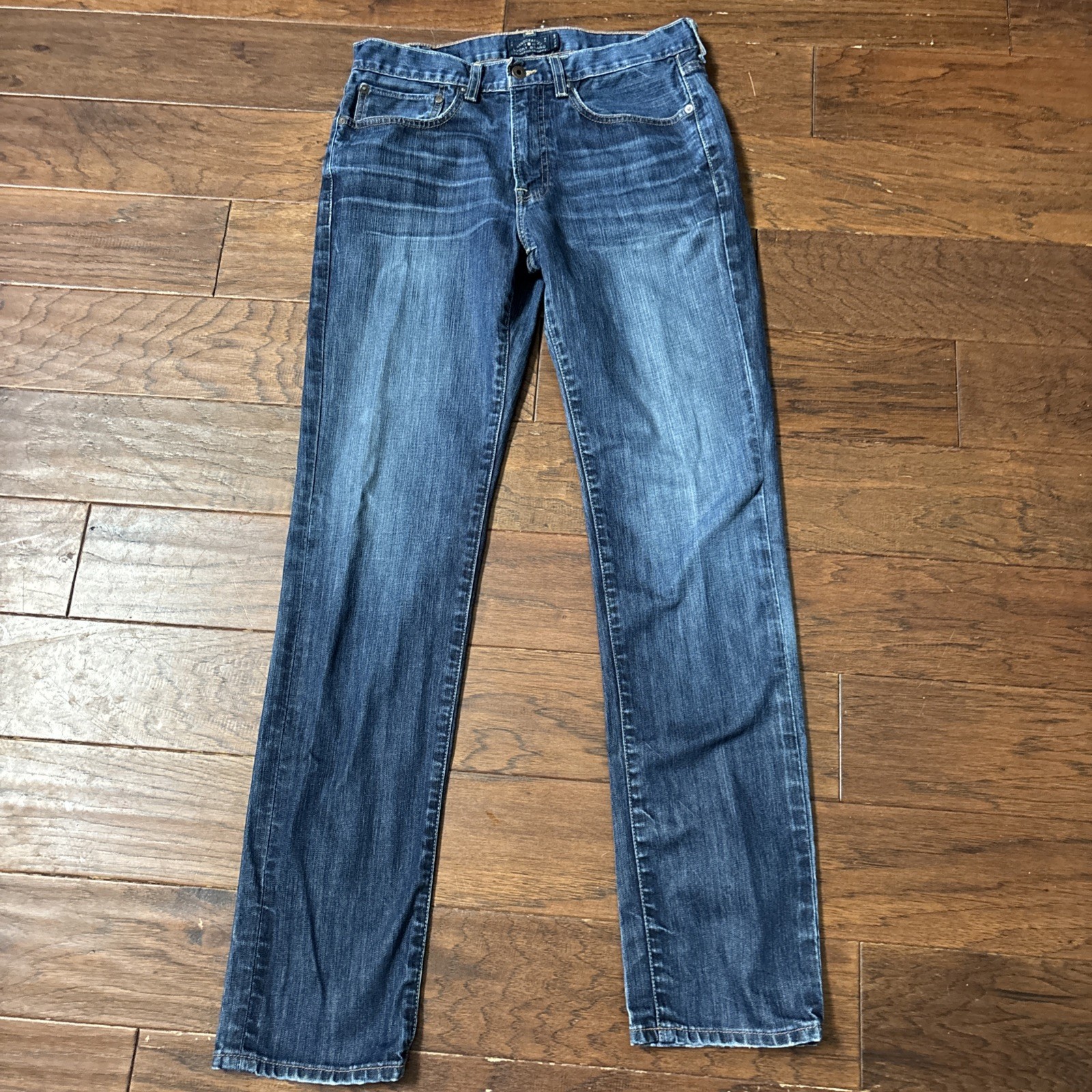 Lucky Brand 121 Heritage Slim Jeans Mens 32×34 USA Made Dark Wash Denim