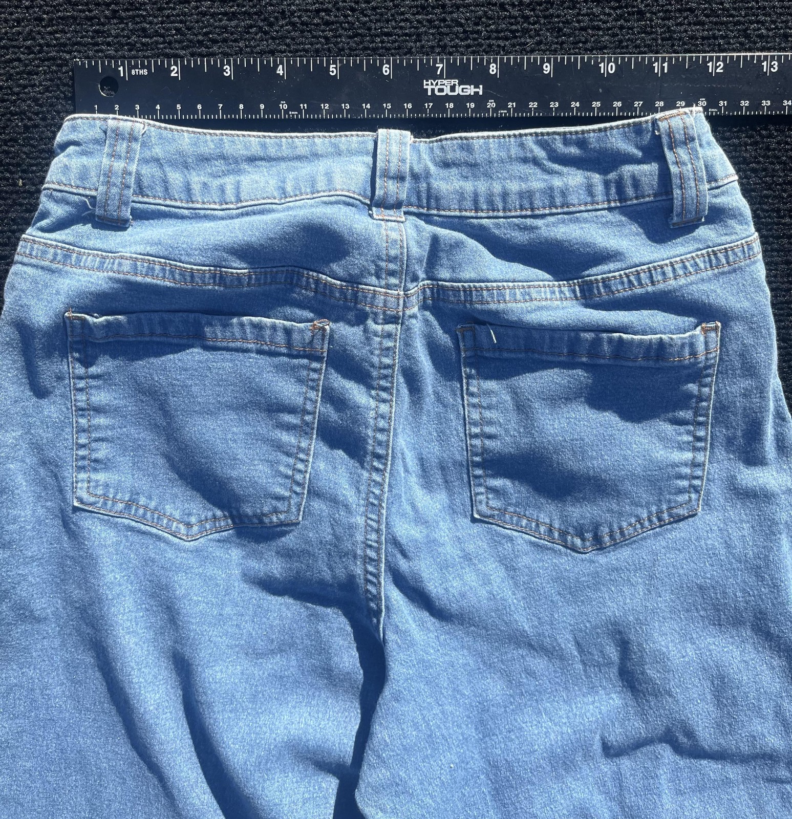 Pokemon Jeans Youth 14 Blue Denim Graphic Pikachu Charmander Squirtle Bulbasaur