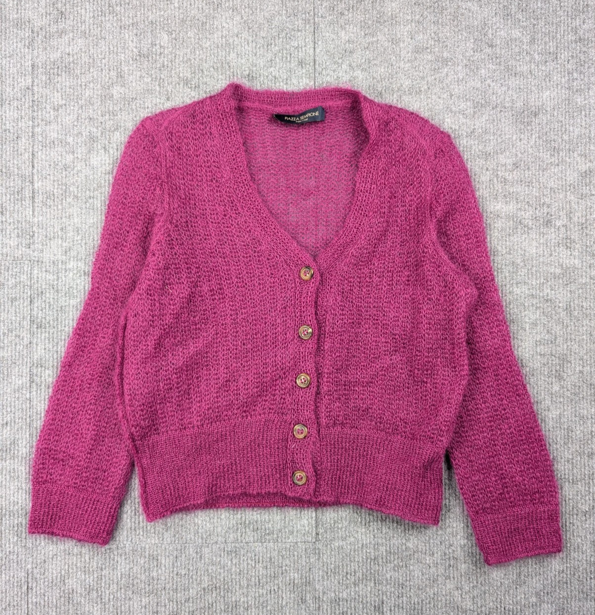 Piazza Sempione Mohair Sweater Womens IT42 US Medium Cardigan Italy Old Money