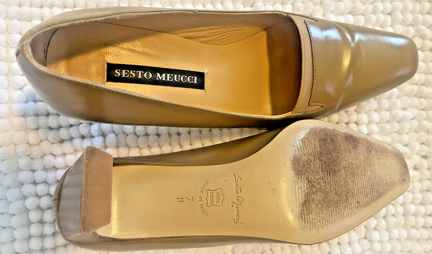 Sesto Meucci Womens Dressy Heels Size 7 N Leather – Made in Italy