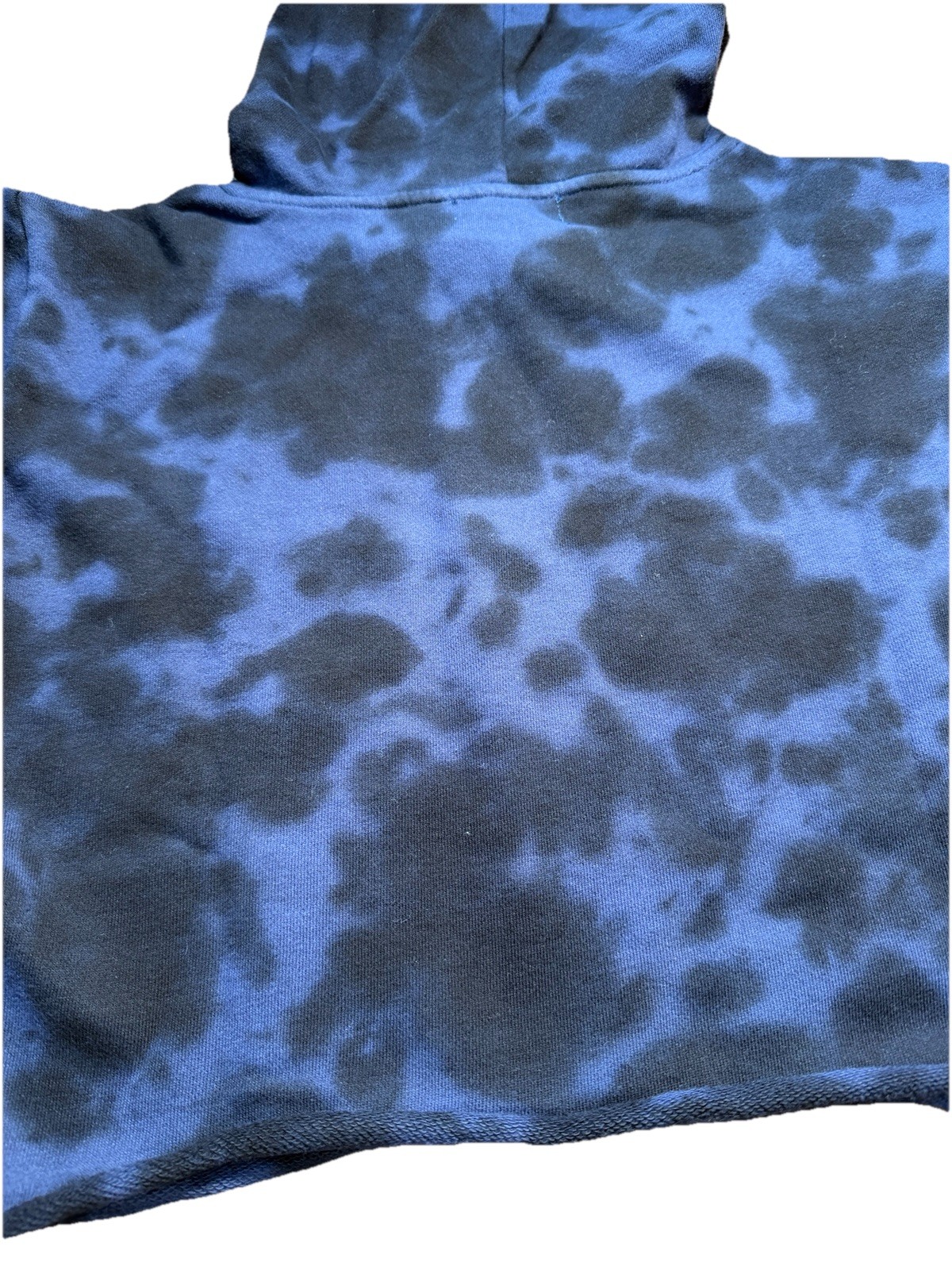 NWT 525 America Revolve Cropped Tie Dye Hoodie Sz XSmall Blue Navy Pullover