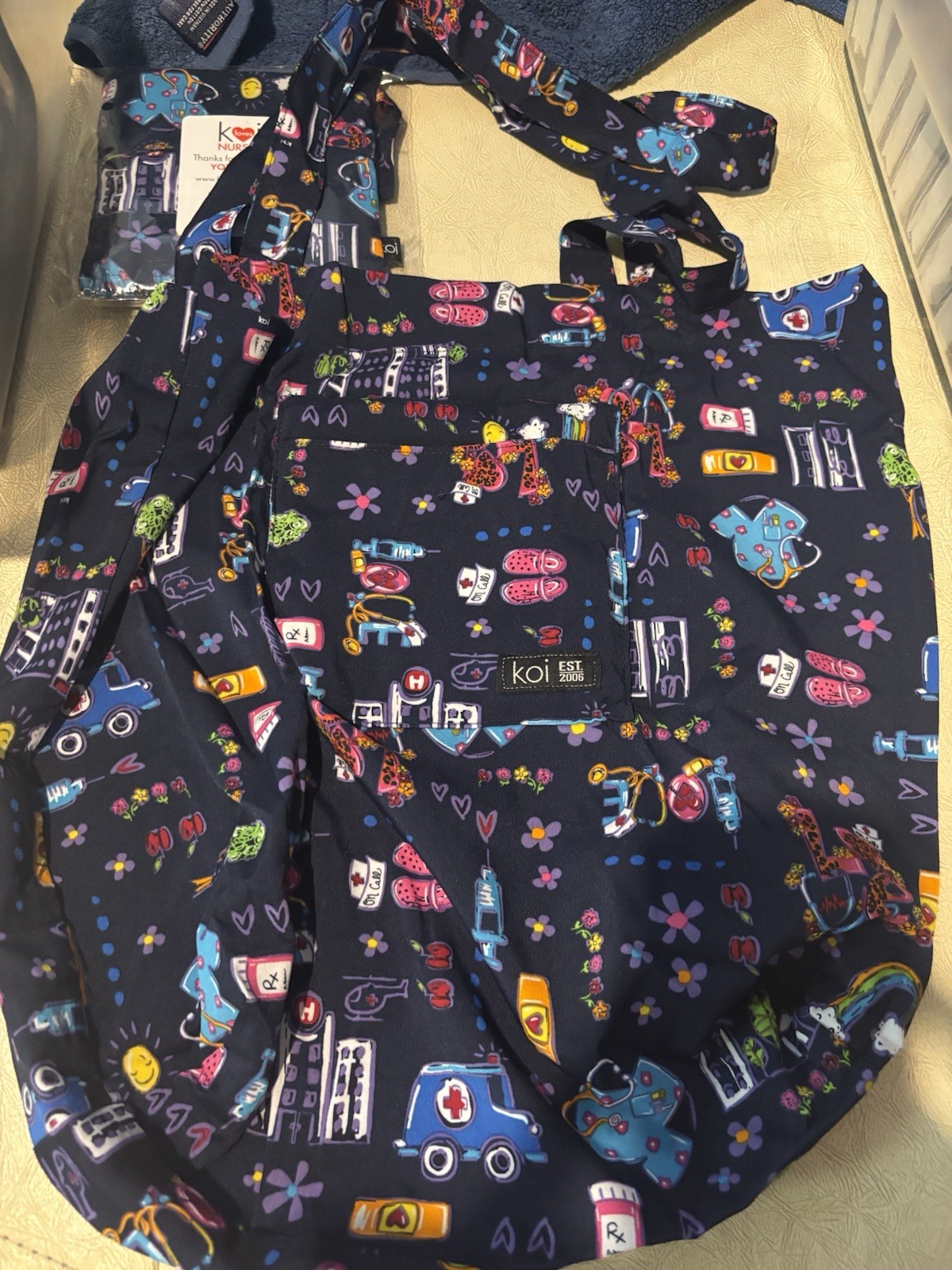 Koi scrubs compactsble tote. Was not available to the public so it’s RARE