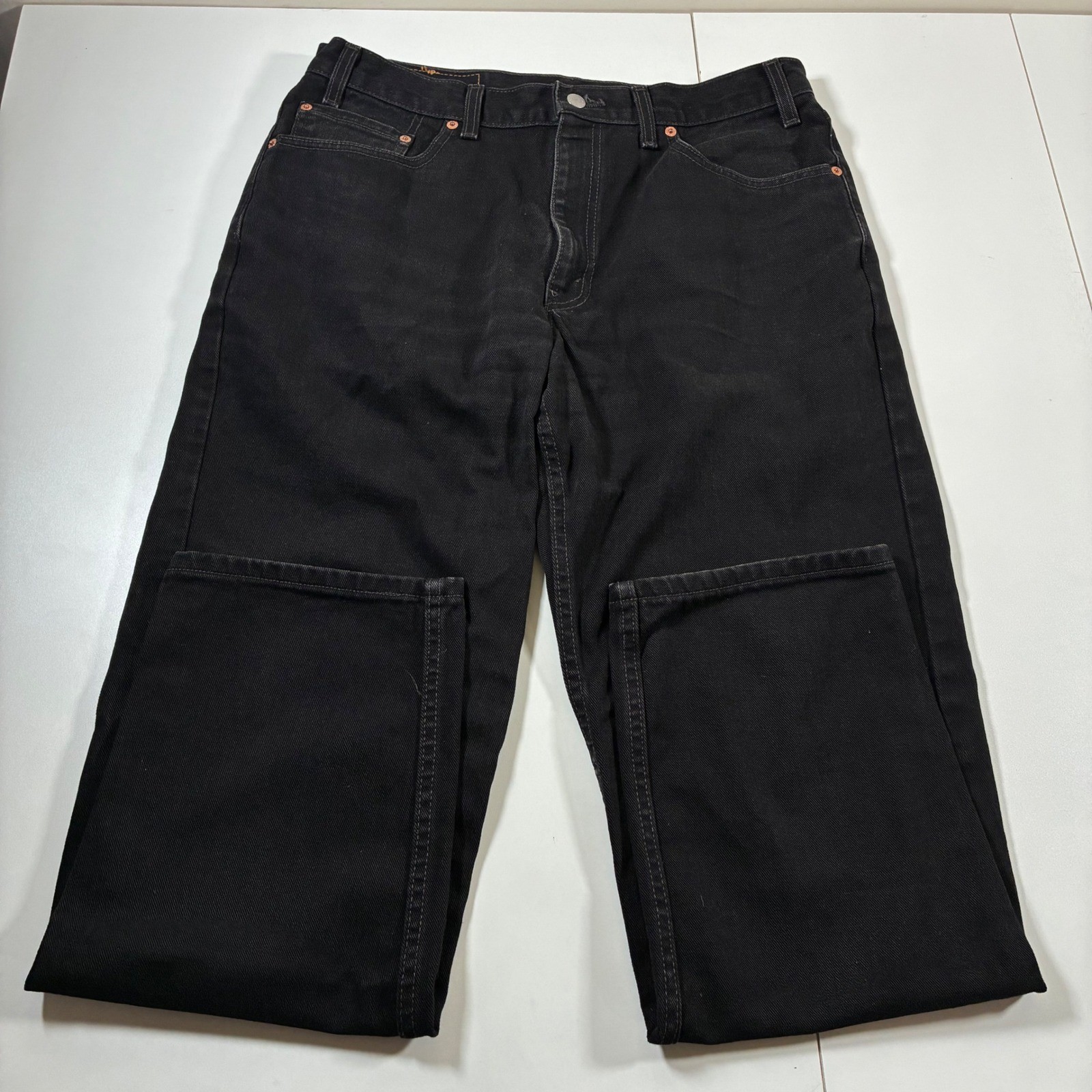 Vintage 2001 Levi’s 550 Relaxed Jeans 34×32 Black Made in USA Y2K (Tag 36×32)