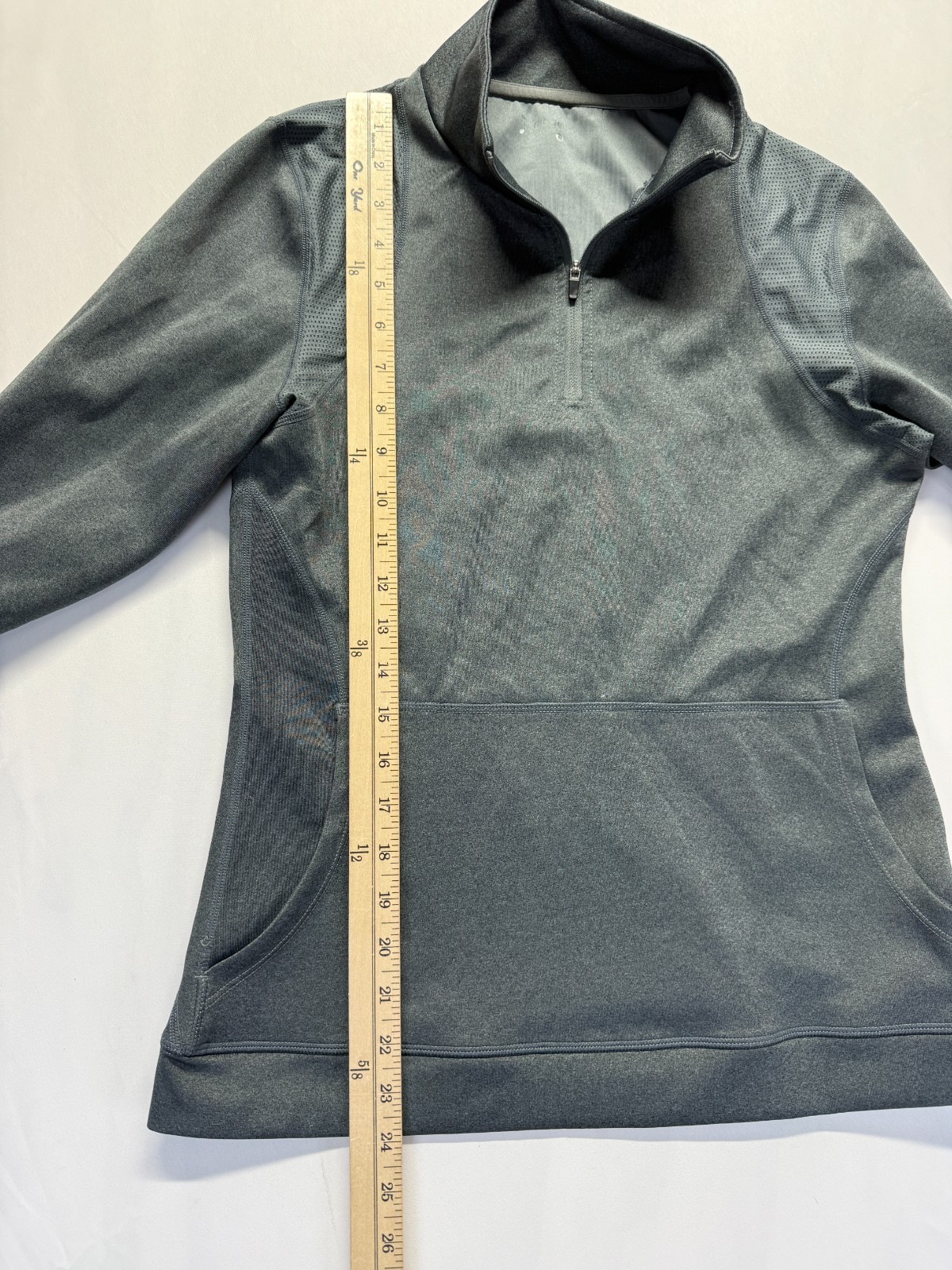 Orangetheory Fitness Jacket Womens Medium Gray Quarter Zip Gym Training Athletic