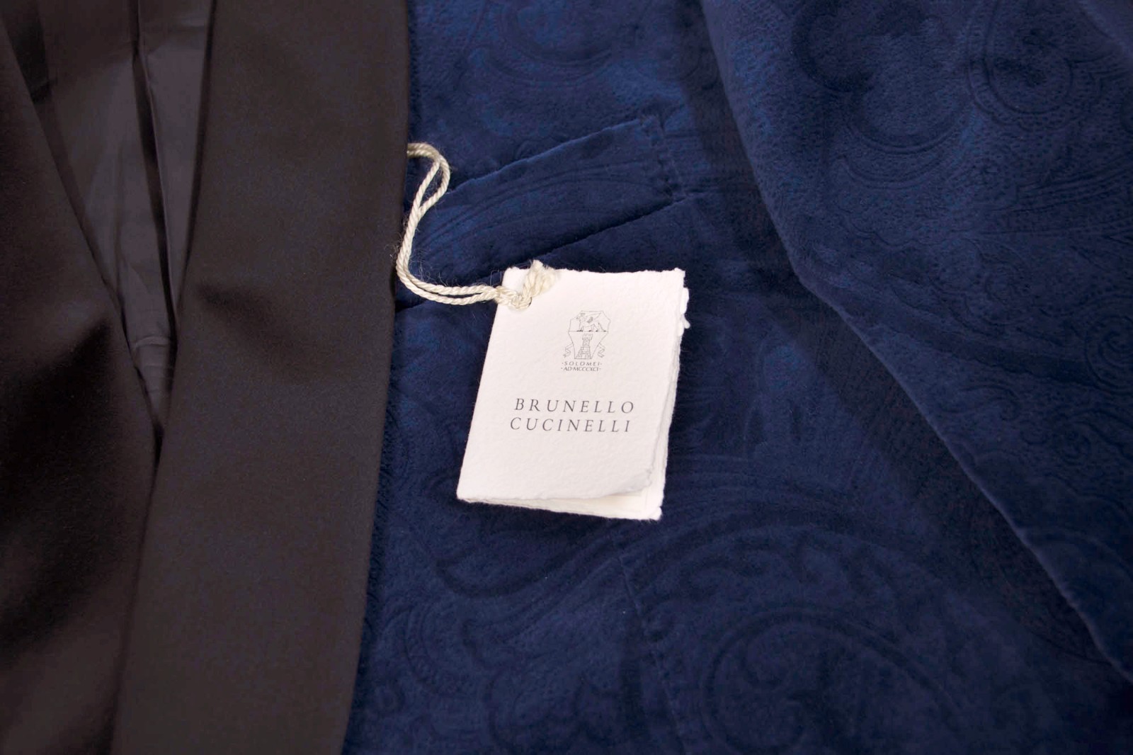 NWT $4995 Brunello Cucinelli Men’s Baroque Velvet 2-Tone Tuxedo Jacket A262