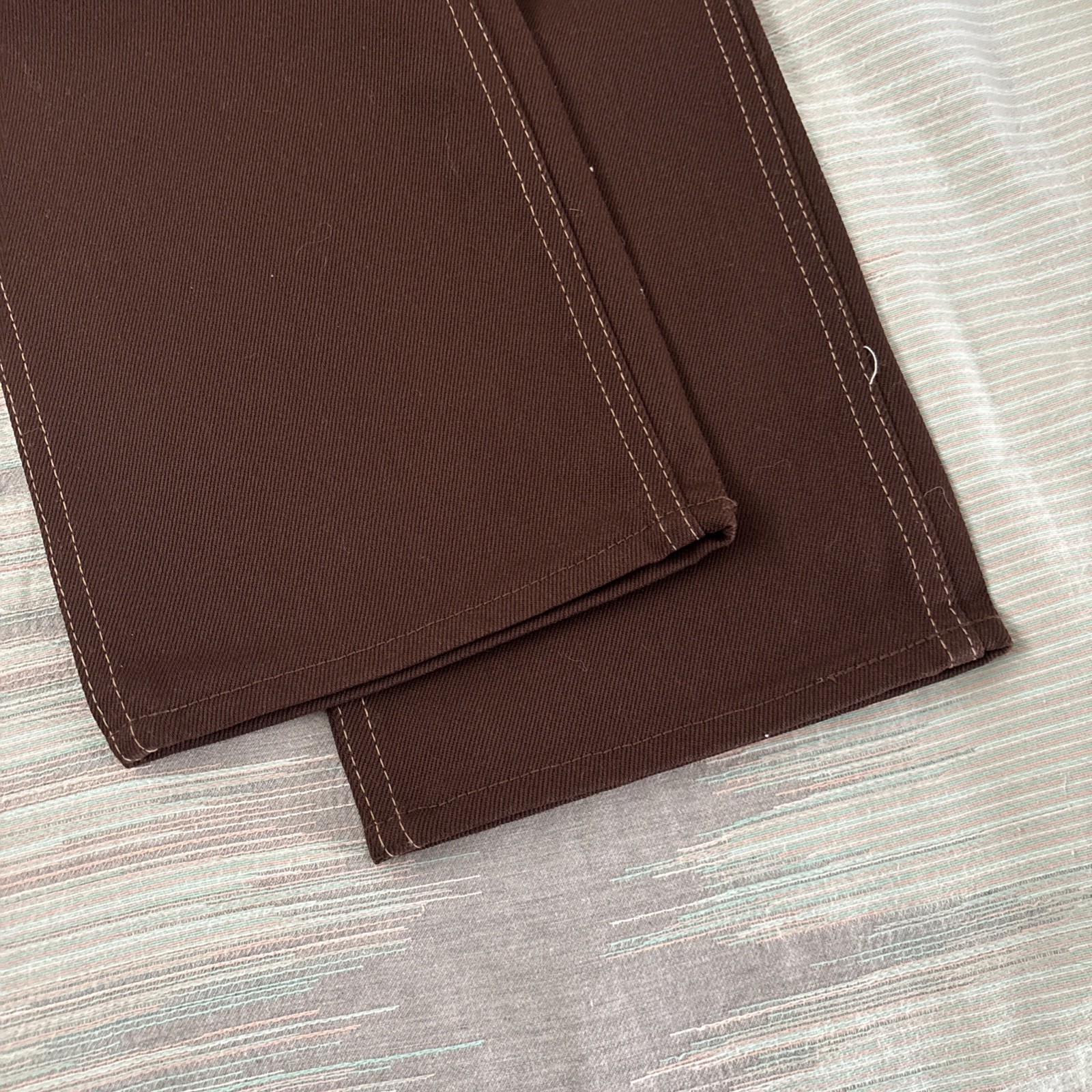 Vintage 70s Sears Toughskins Brown Boys 16 Regular Fit Jeans NWT – See Photos