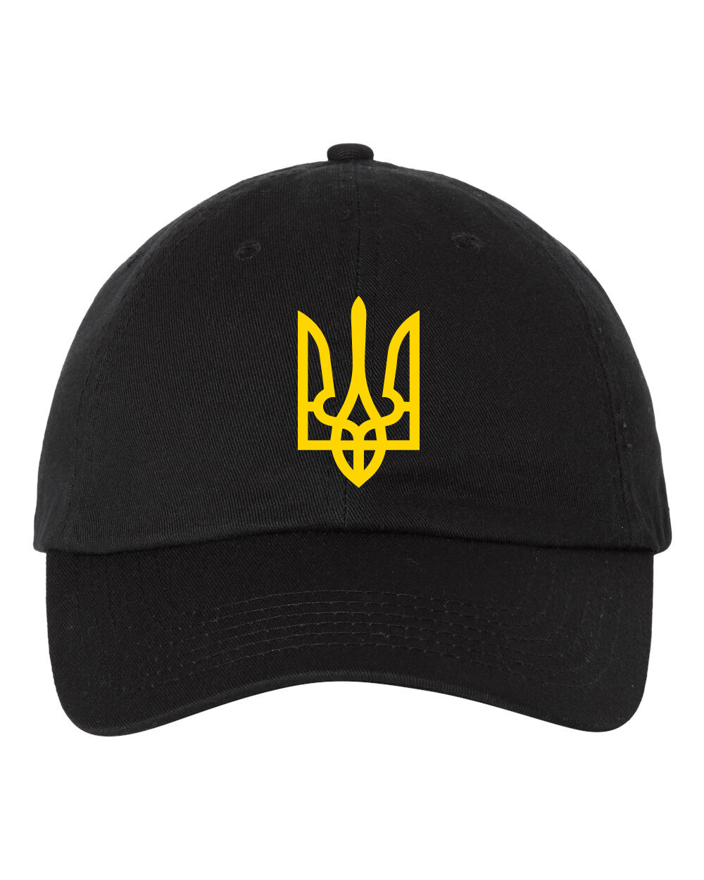 Ukraine Trident Coat of Arms Dad’s Hat Cap Embroidered Stand With Ukraine
